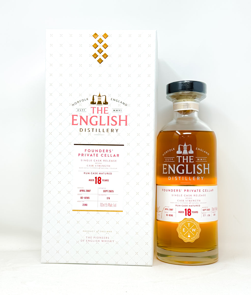 The English Distillery Founder's 15年 The English Whisky Co. Founders Private Cellar Aged 15 Years Cask No.