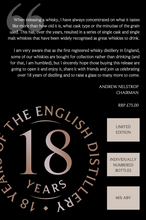 Load image into Gallery viewer, English Whisky Distillery, Chapter 18 Single Malt Whisky "The 18th Anniversary Release" , 46%, 70cl