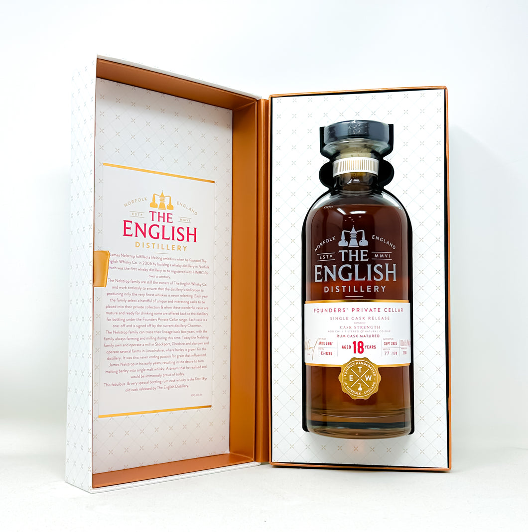 The English - Founders Private Cellar 18yr Rum Cask, 70cl